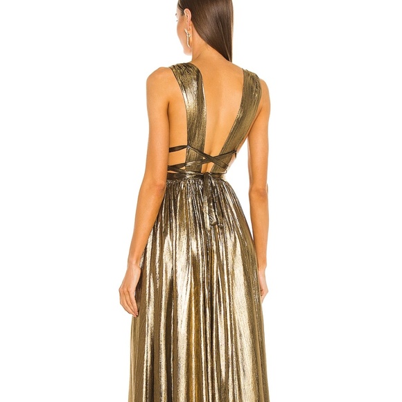 Bronx and Banco Goddess Gown in Gold - Picture 2 of 12